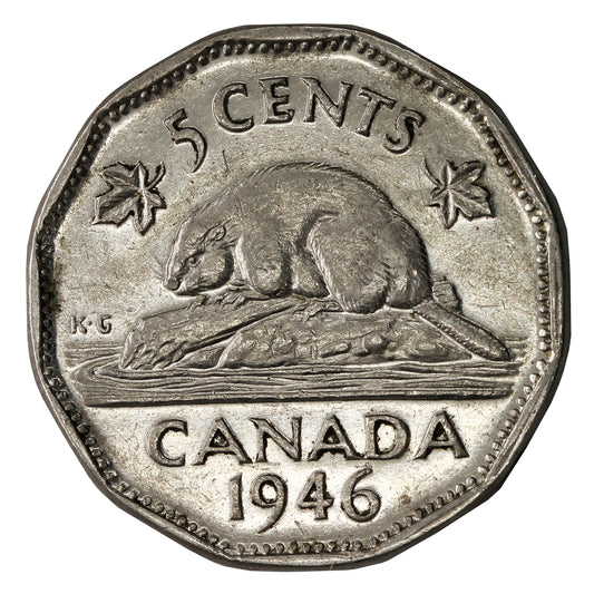 1946 Canada 5-cents Very Fine (VF-20)