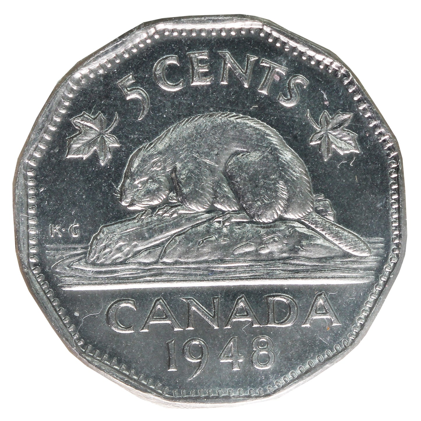 1948 Canada 5-cents ICCS Certified MS-64