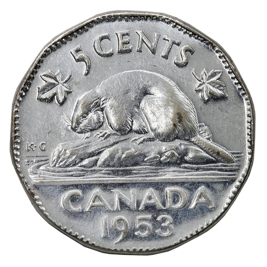 1953 NSS Canada 5-cents Extra Fine (EF-40)