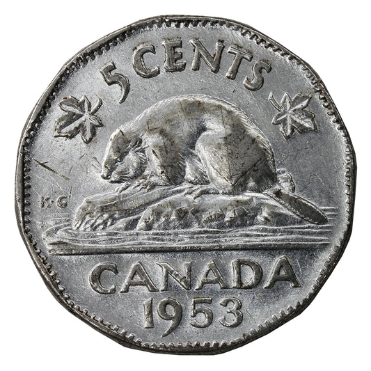 1953 NSS Canada 5-cents Circulated