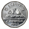 1953 NSS Canada 5-cents Almost Uncirculated (AU-50)