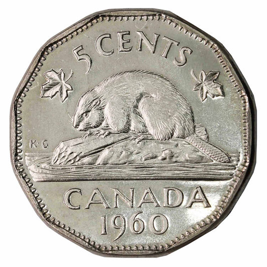 1960 Canada 5-cents Proof Like