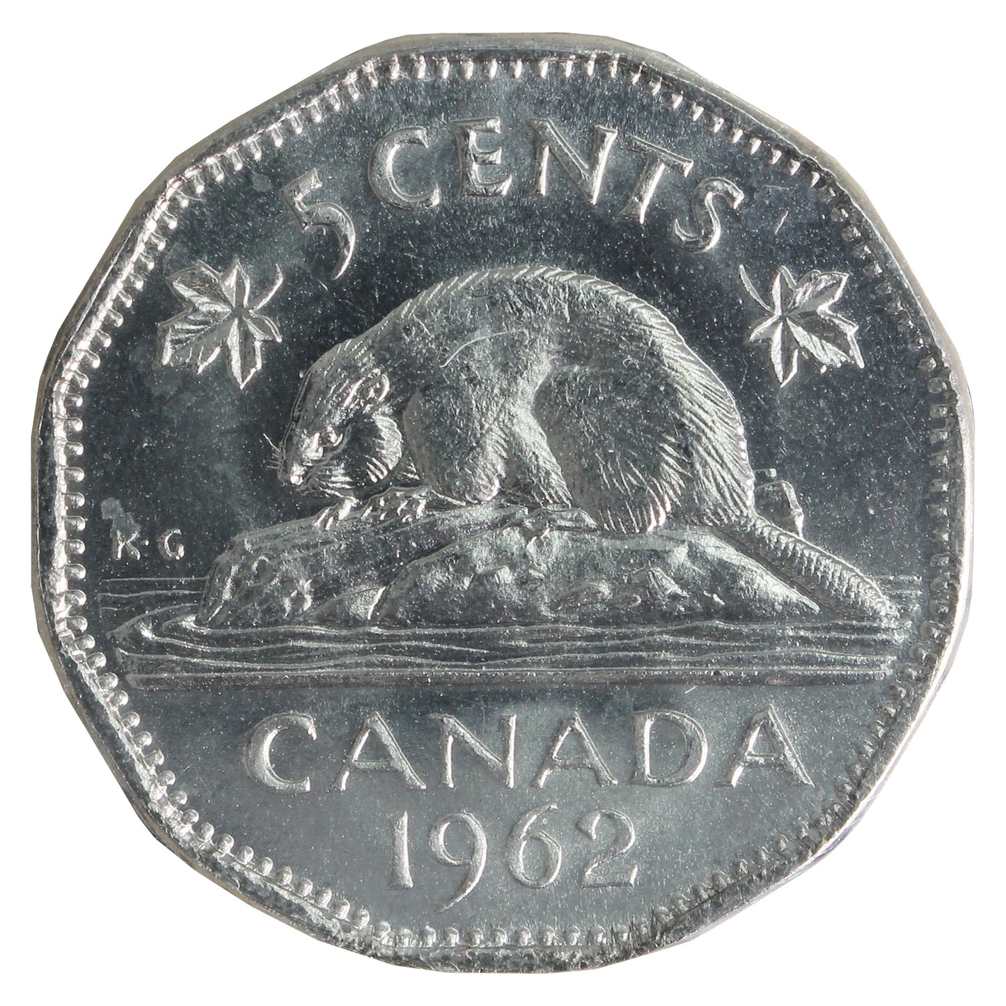 1962 Canada 5-cents ICCS Certified MS-65