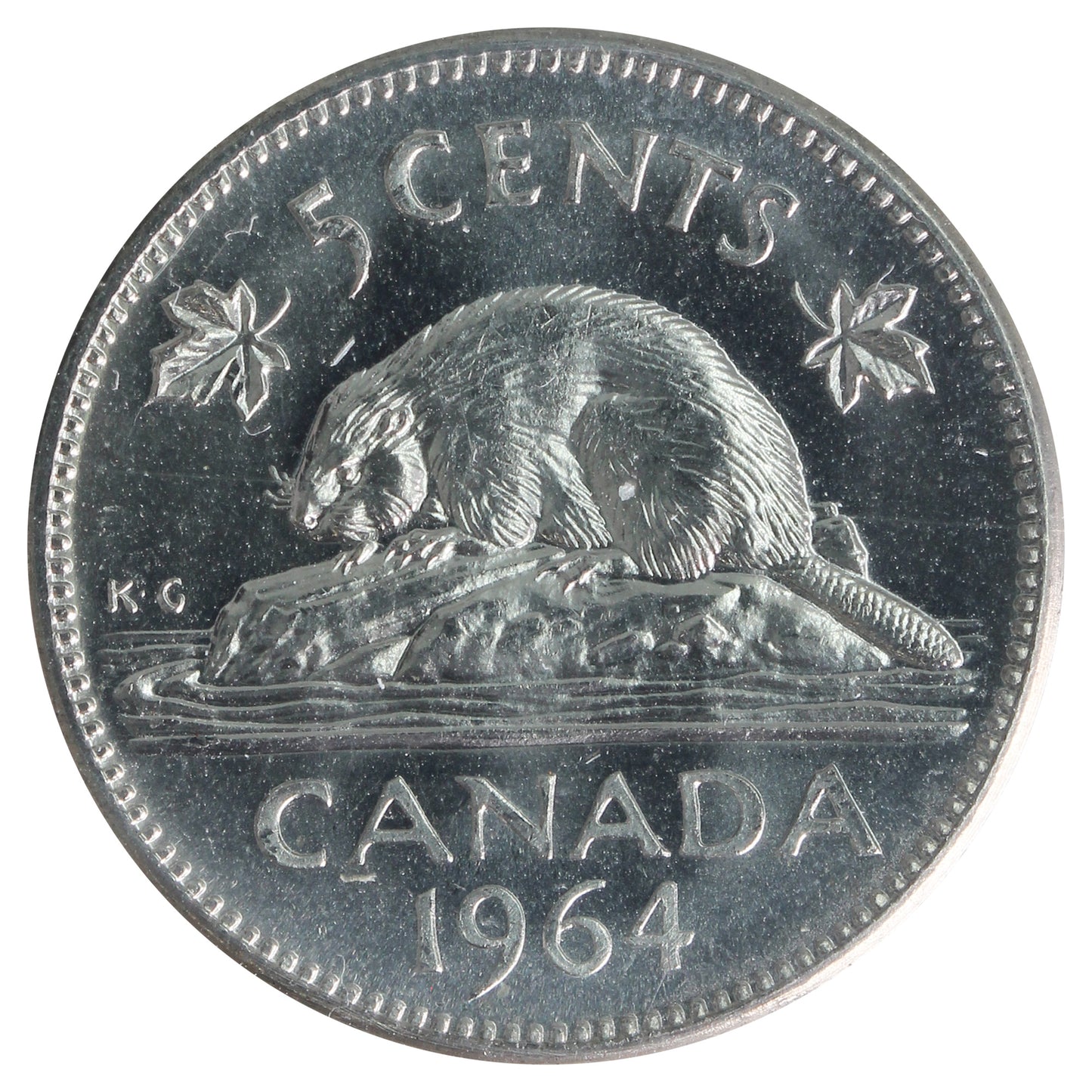 1964 Canada 5-cents ICCS Certified MS-65