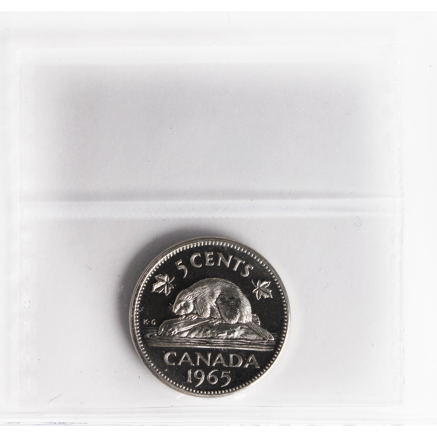 1965 Canada 5-cents ICCS Certified PL-65 Heavy Cameo