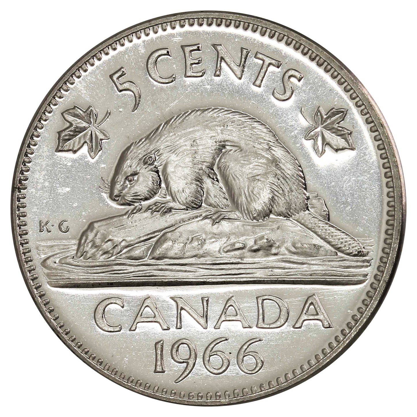 1966 Canada 5-cents Proof Like