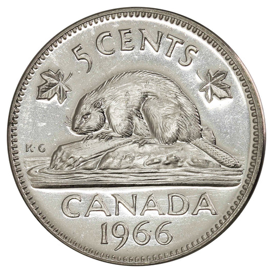 1966 Canada 5-cents Proof Like