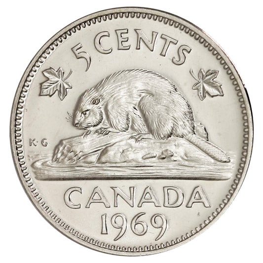 1969 Canada 5-cents Proof Like