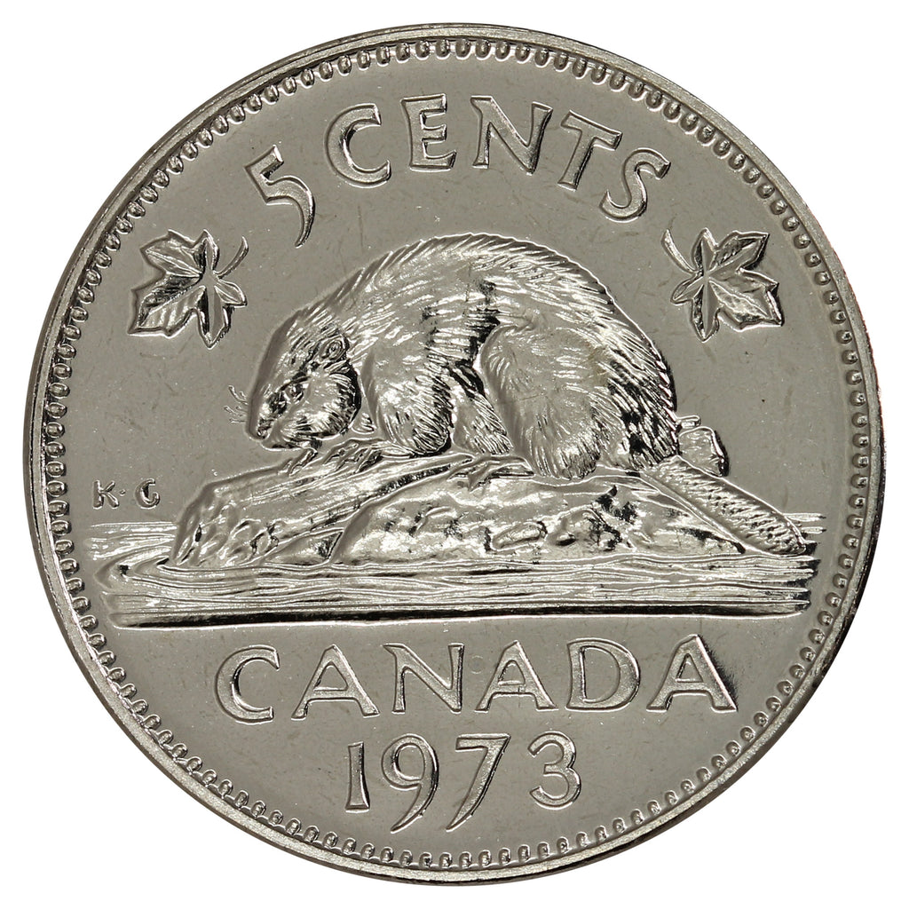 1973 Canada 5-cents Proof Like