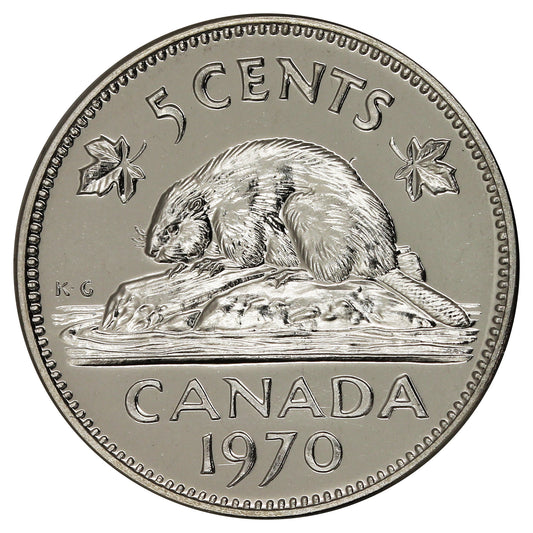 1970 Canada 5-cents Proof Like