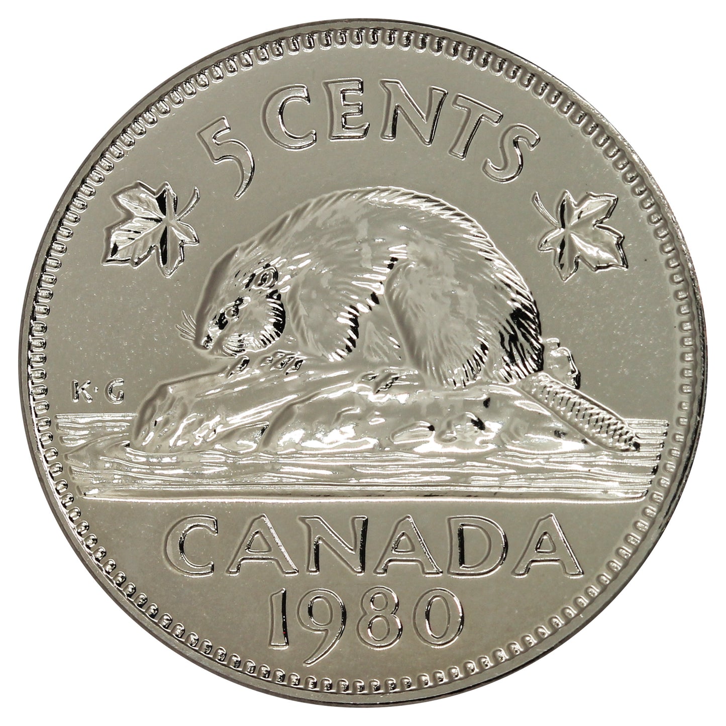 1980 Canada 5-cents Proof Like