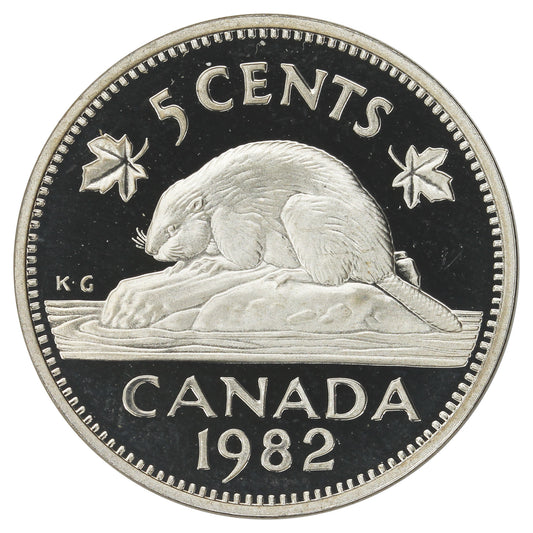 1982 Canada 5-cents Proof