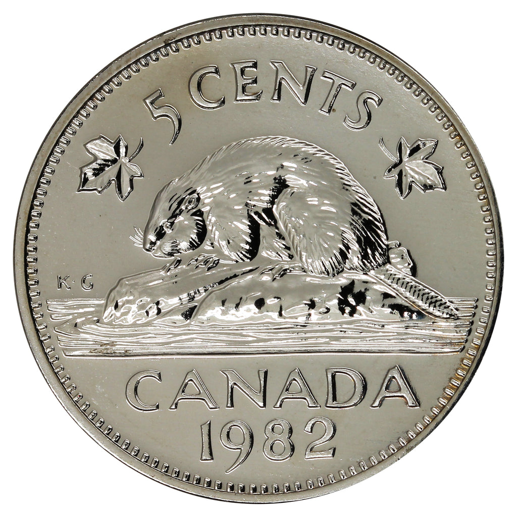 1982 Canada 5-cents Proof Like