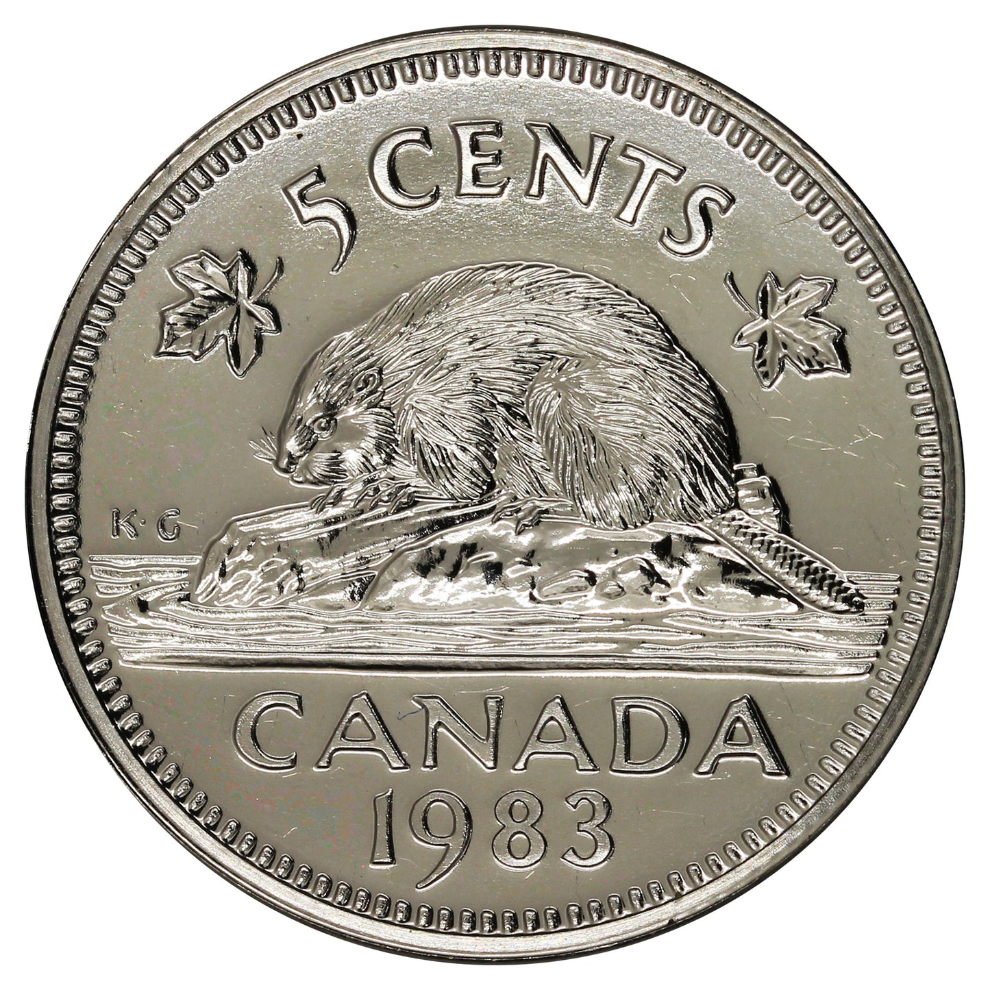 1983 Canada 5-cents Proof Like