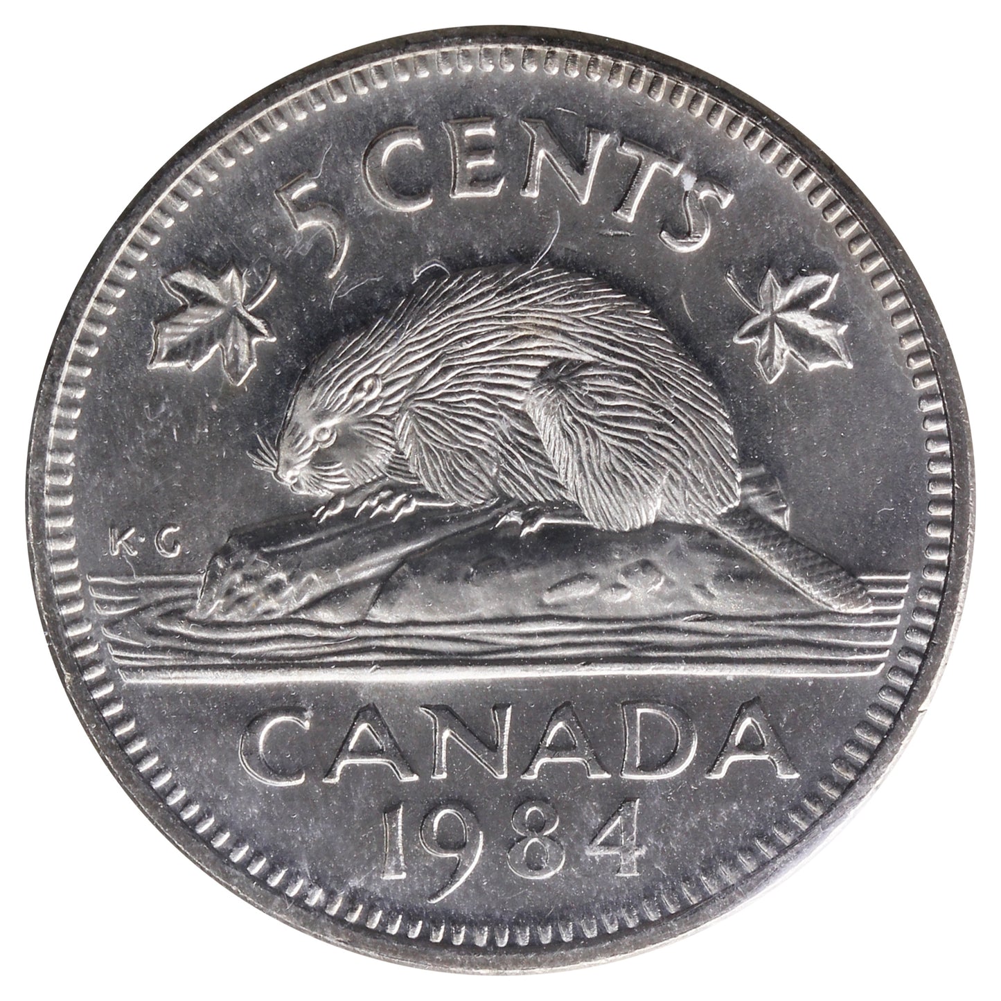 1984 Canada 5-cents ICCS Certified MS-65