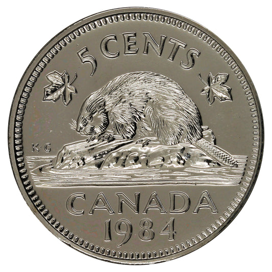 1984 Canada 5-cents Proof Like