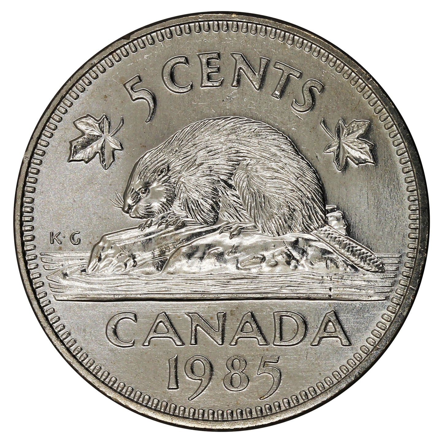 1985 Canada 5-cents Brilliant Uncirculated (MS-63)