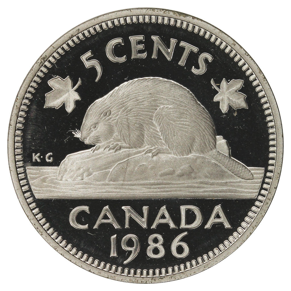 1986 Canada 5-cents Proof