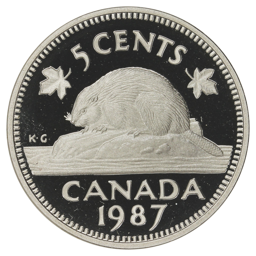 1987 Canada 5-cents Proof