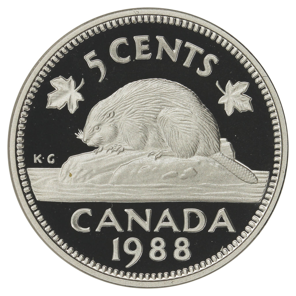 1988 Canada 5-cents Proof