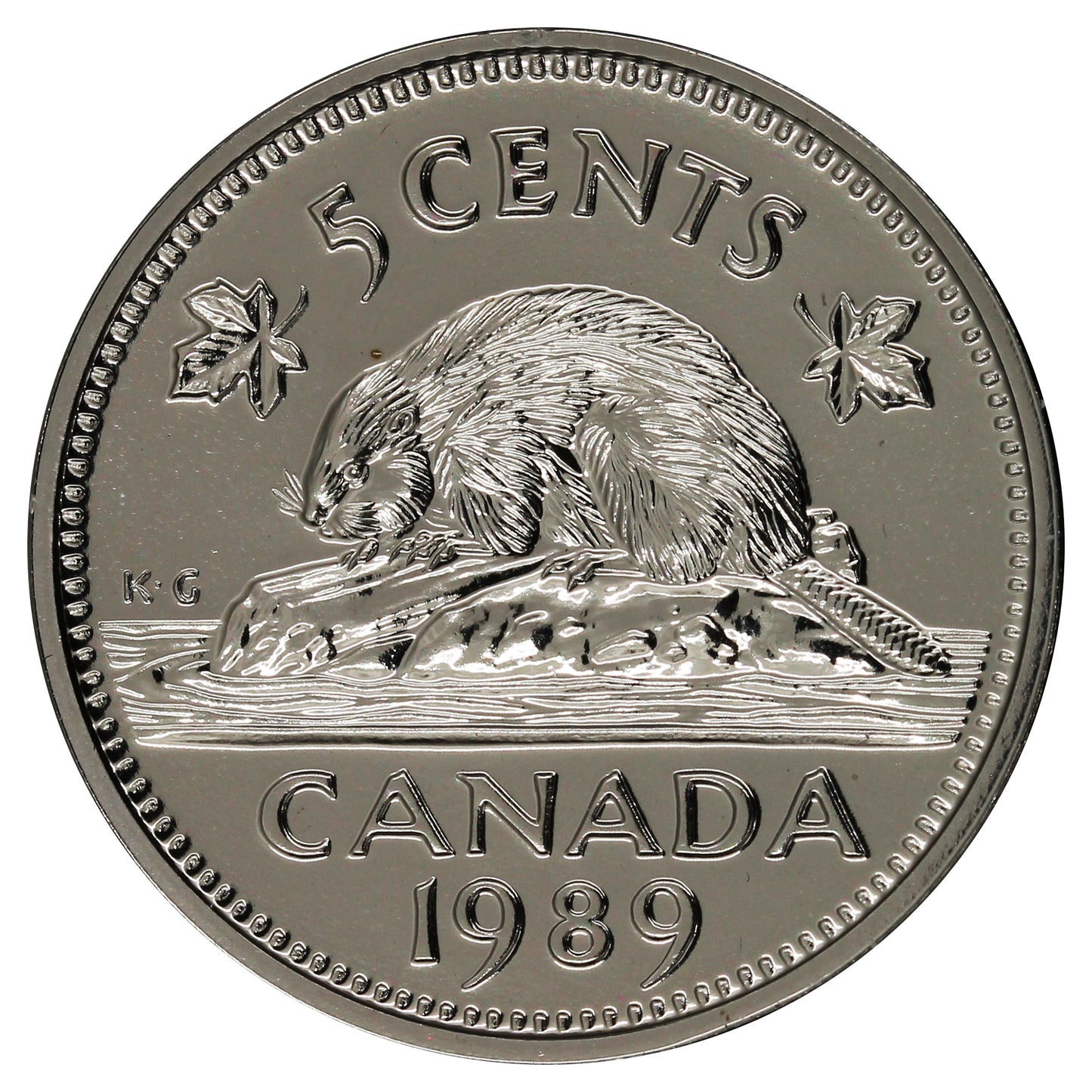 1989 Canada 5-cents Proof Like