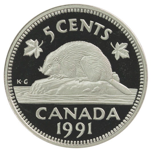 1991 Canada 5-cents Proof