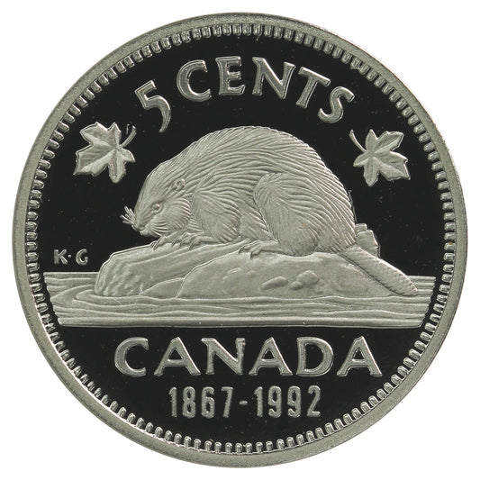 1992 Canada 5-cents Proof