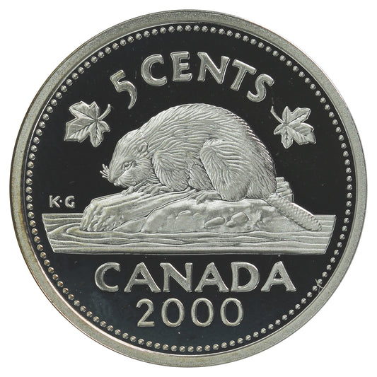 2000 Canada 5-cents Silver Proof