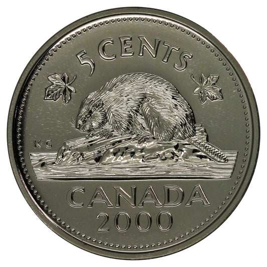 2000 Canada 5-cents Proof Like