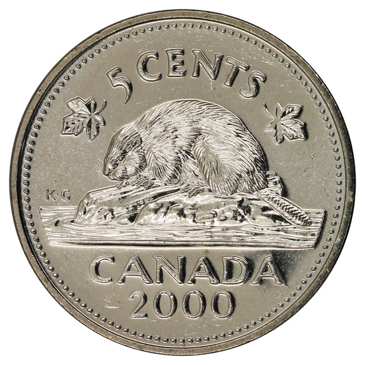 2000 Canada 5-cents Brilliant Uncirculated (MS-63)