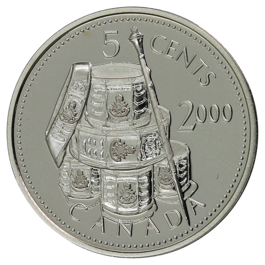 2000 Voltigeurs Canada 5-cents Silver Proof_