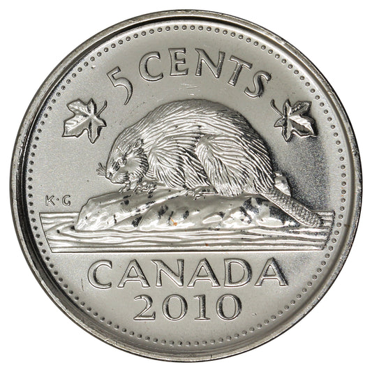 2010 Canada 5-cents Brilliant Uncirculated (MS-63)