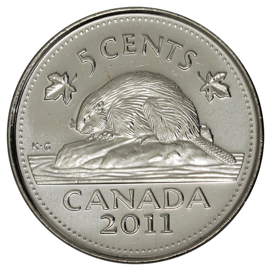 2011 Canada 5-cents Brilliant Uncirculated (MS-63)