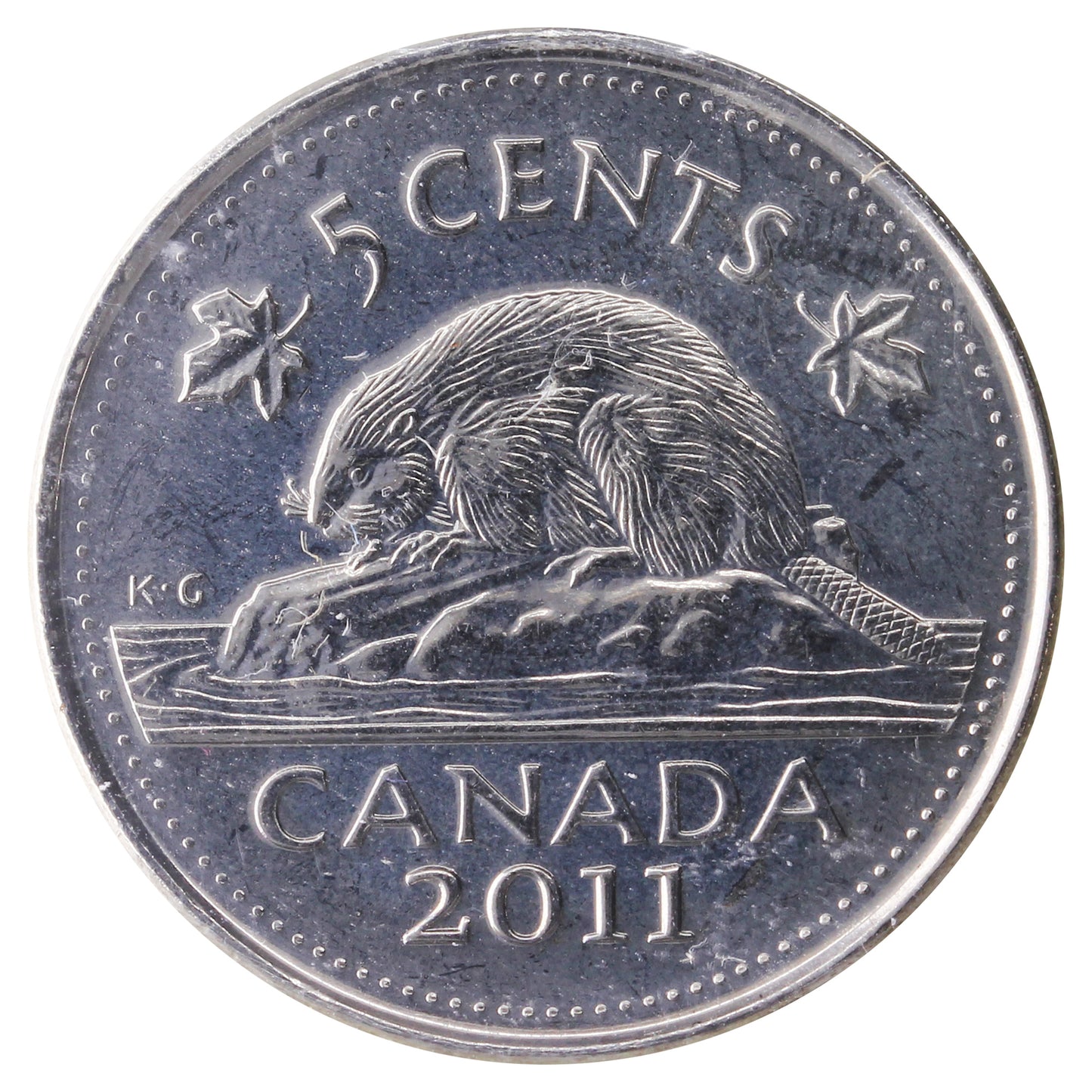 2011 Canada 5-cents ICCS Certified MS-65