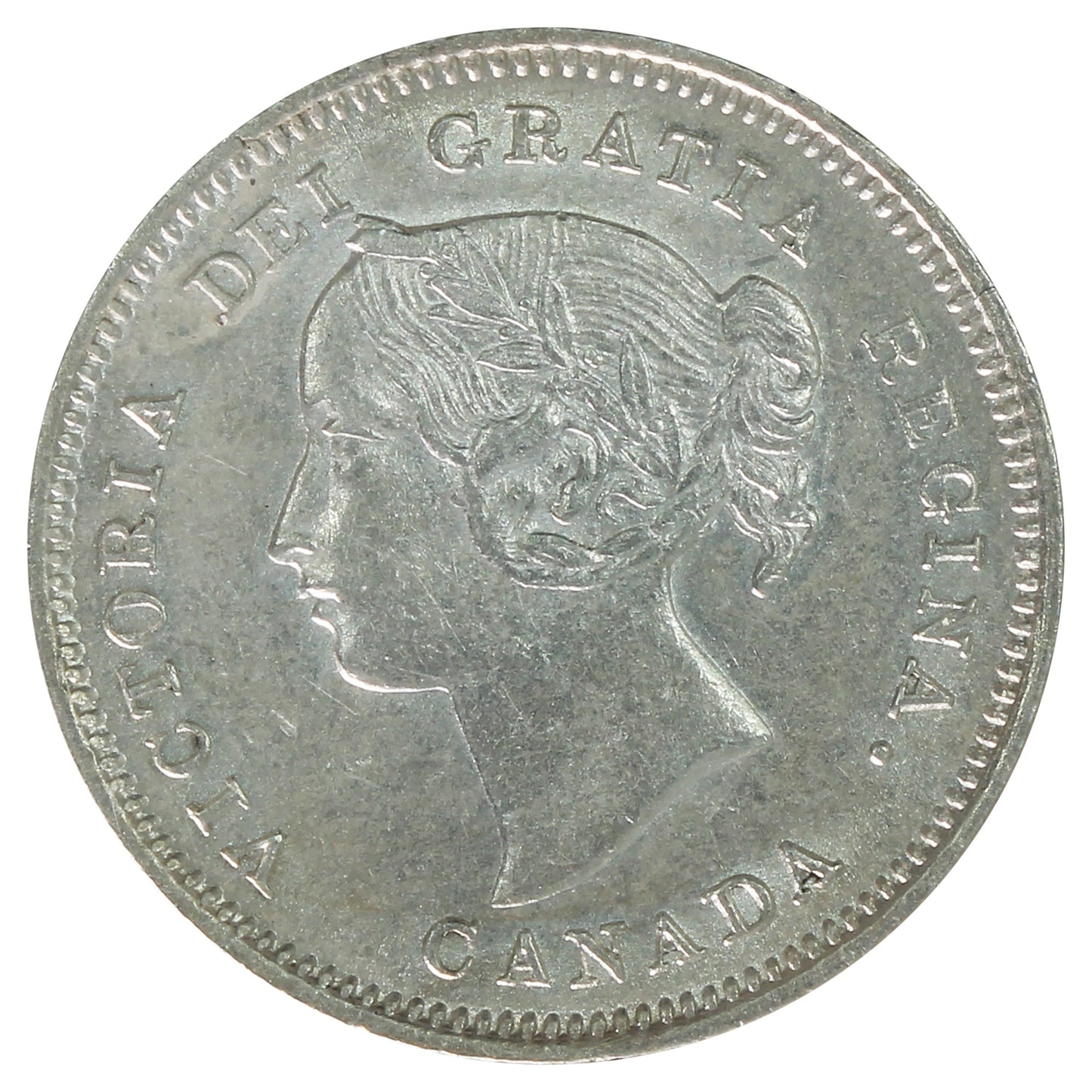 1900 Oval O Canada 5-cents ICCS Certified EF-45