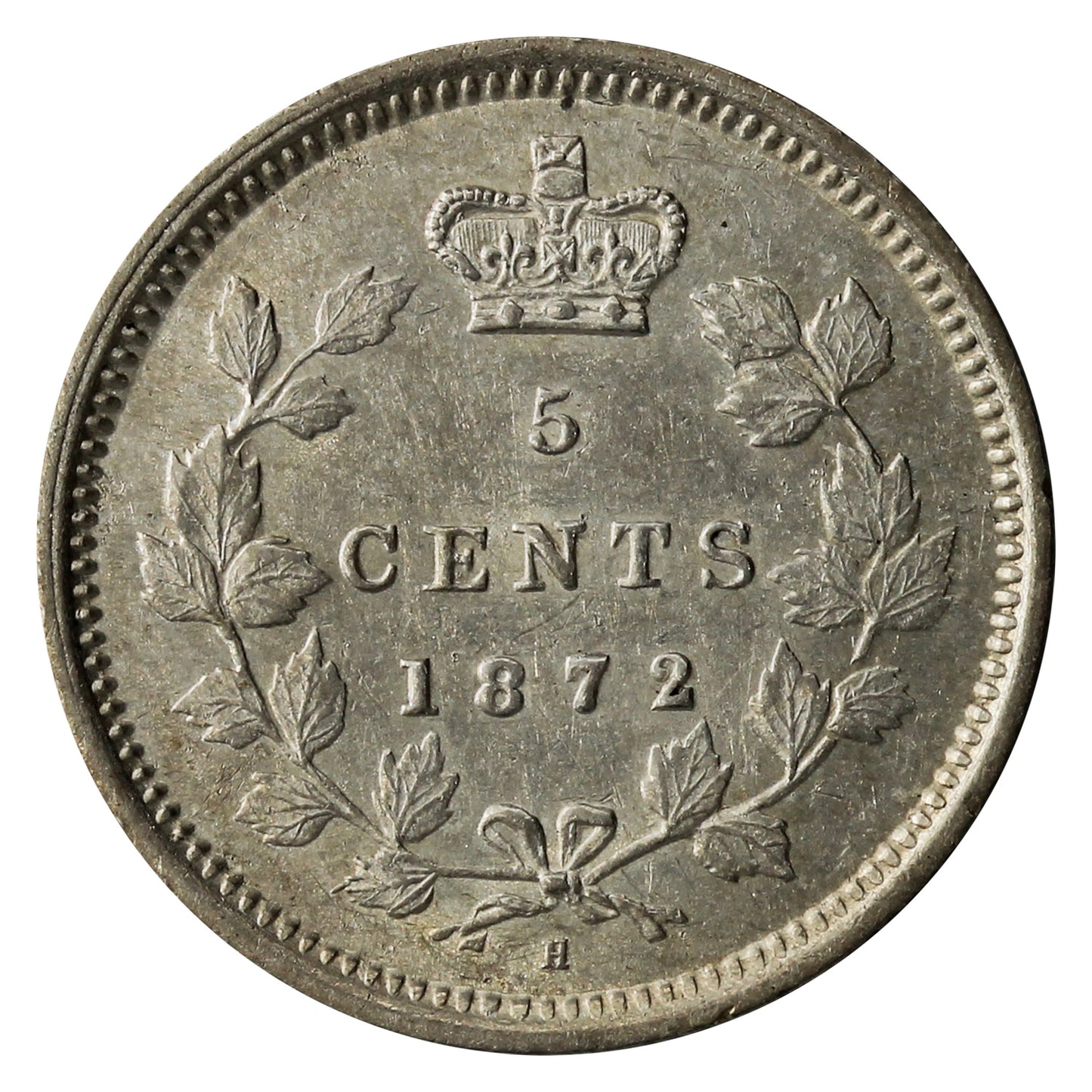 1872H Canada 5-cents EF-AU (EF-45) $