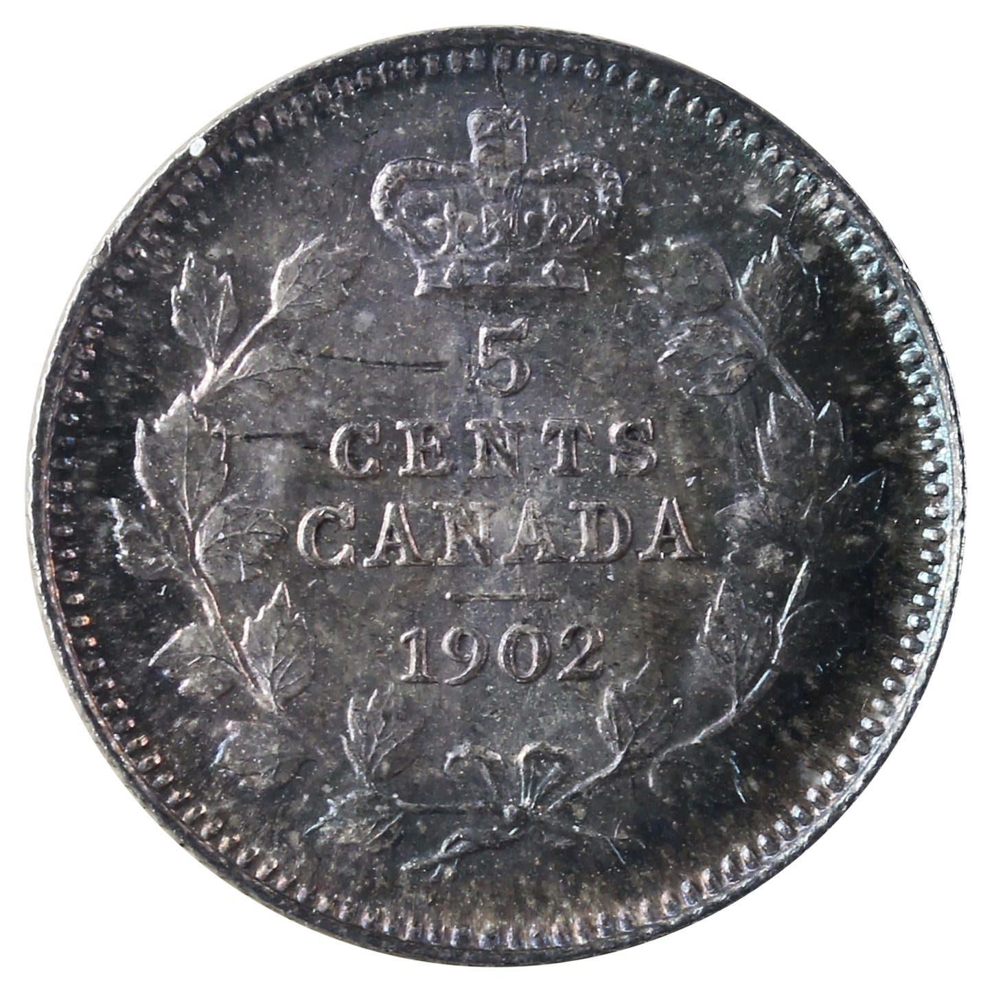 1902 Canada 5-cents ICCS Certified MS-65 (TT 807)