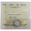 1914 Canada 5-cents ICCS Certified MS-65 (XCT 125)