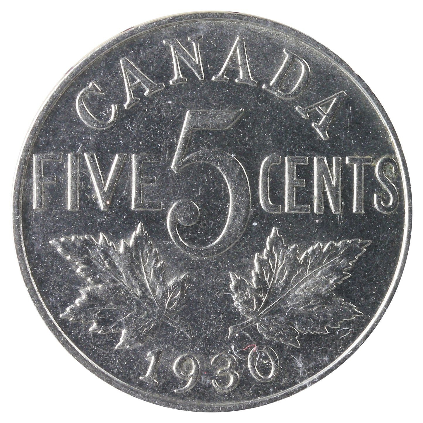 1930 Canada 5-cents ICCS Certified MS-62