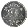 1947 Canada 5-cents ICCS Certified MS-65 (TA 077)