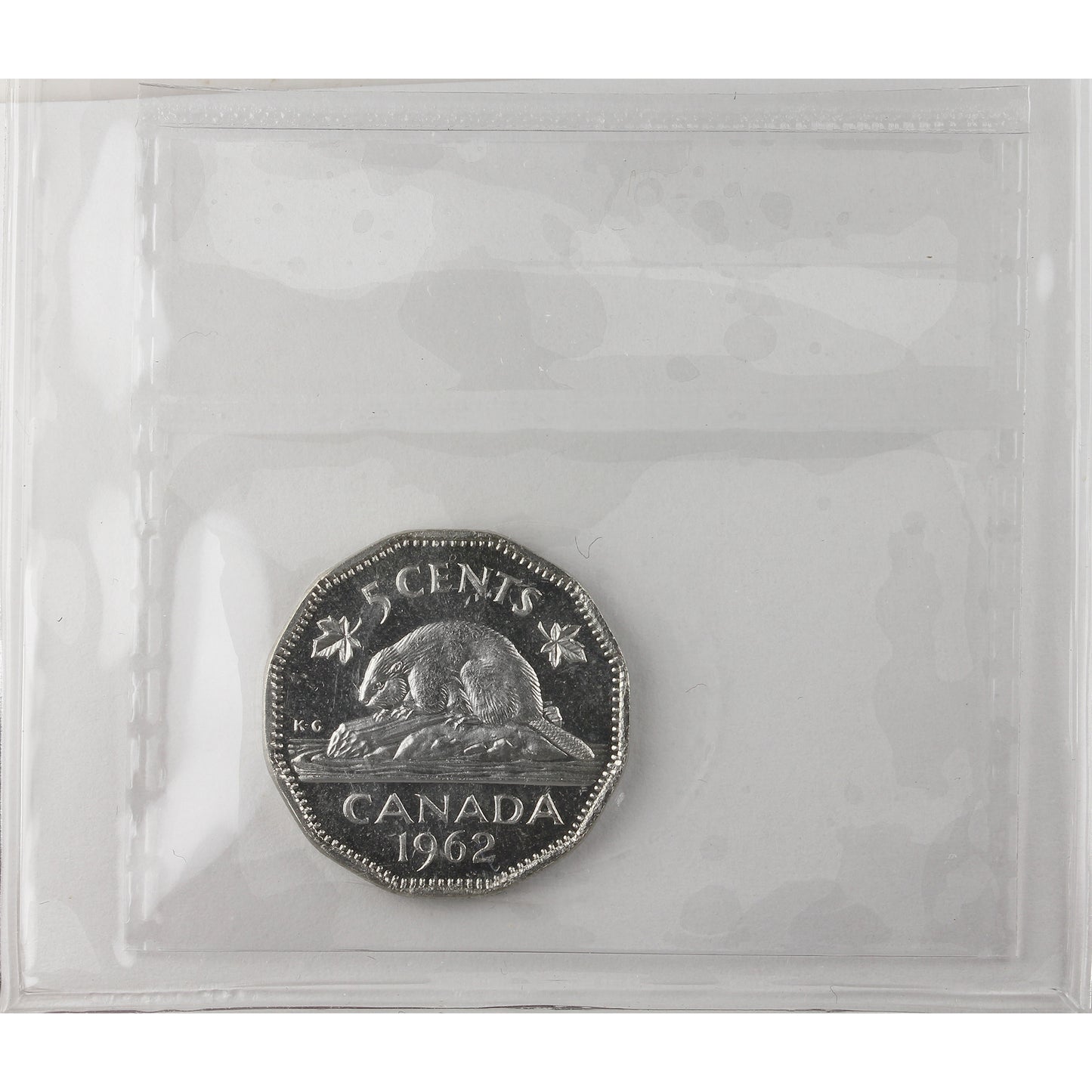 1962 Canada 5-cents ICCS Certified PL-65