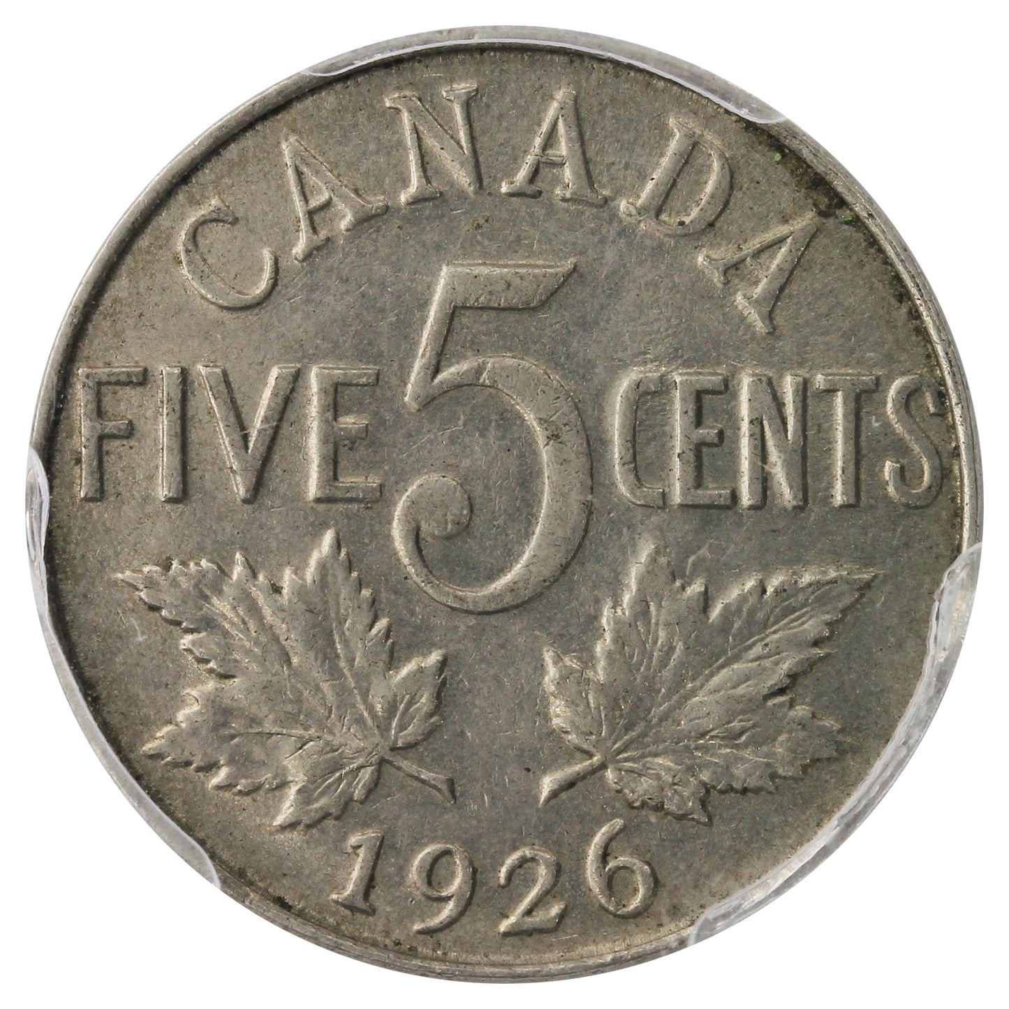 1926 Far 6 Canada 5-cents PCGS Certified AU-55