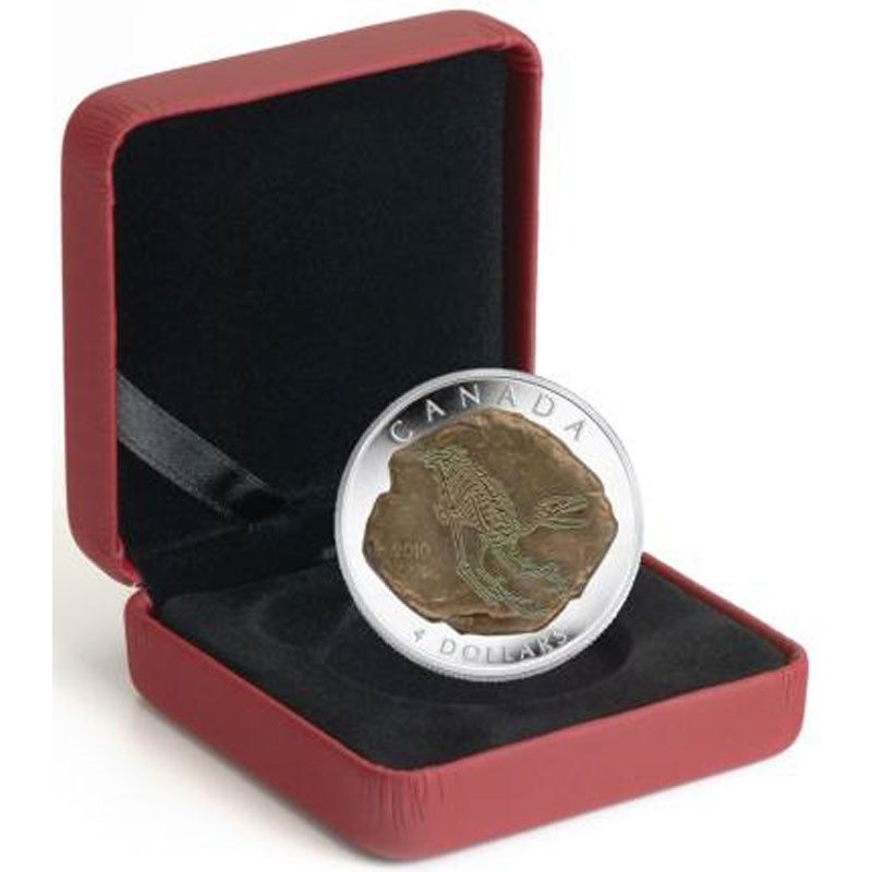 2010 Canada $4 Dinosaur Collection - Dromaeosaurus Fine Silver (No Tax)