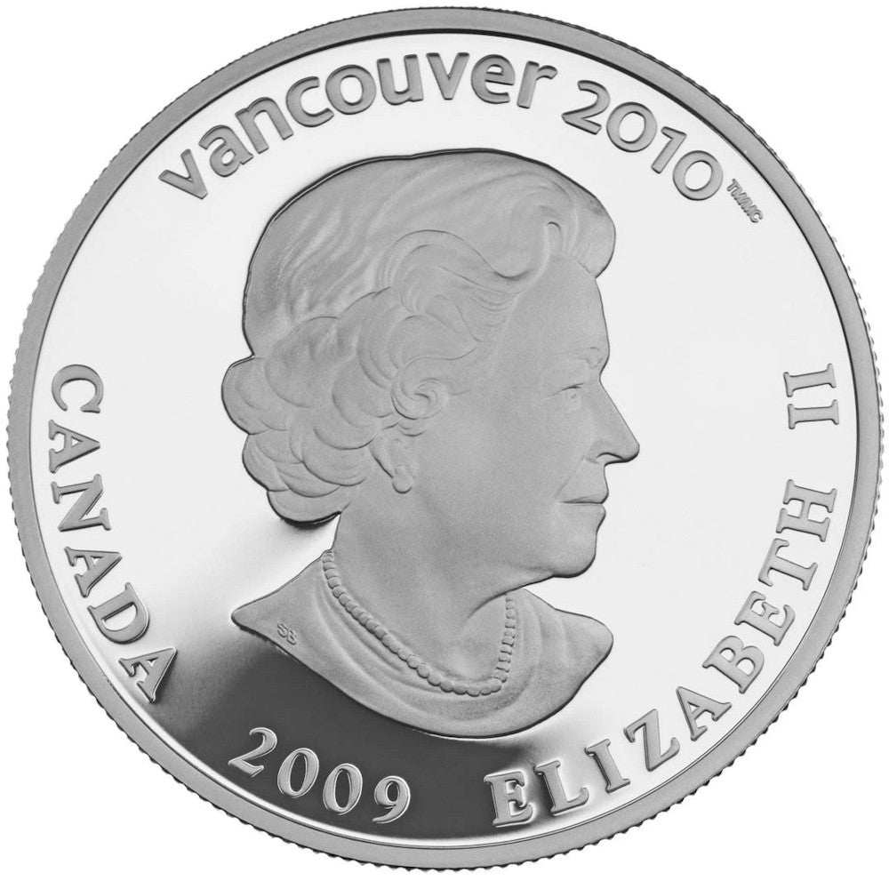 2009 Canada $25 Skeleton Olympic Sterling Silver Hologram Coin