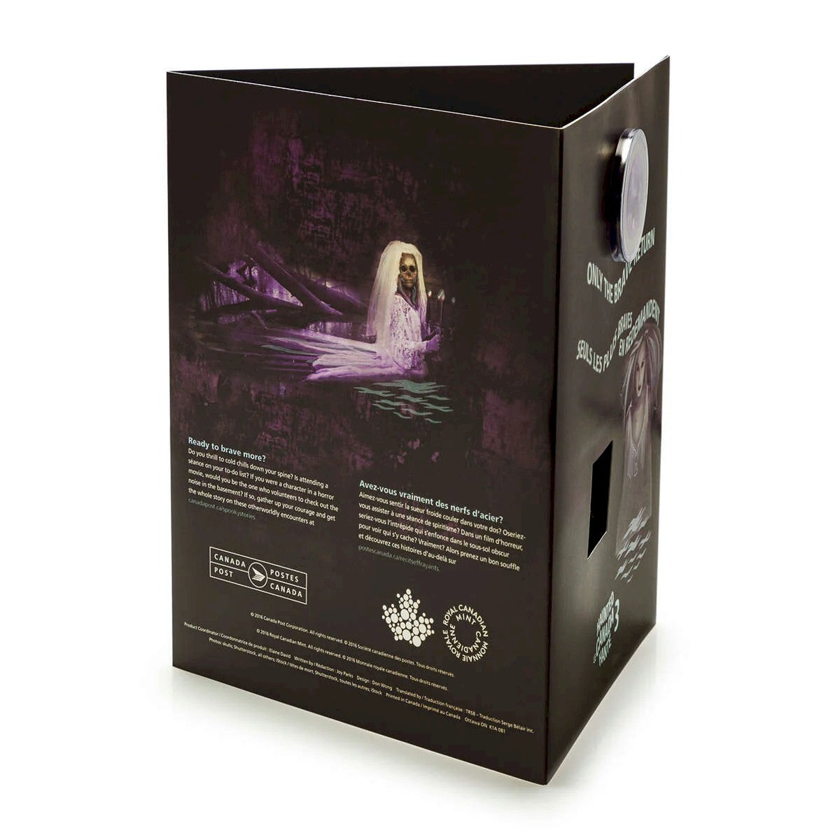 2016 Haunted Canada 25-Cents Bell Island Hag Coin and Stamp Set