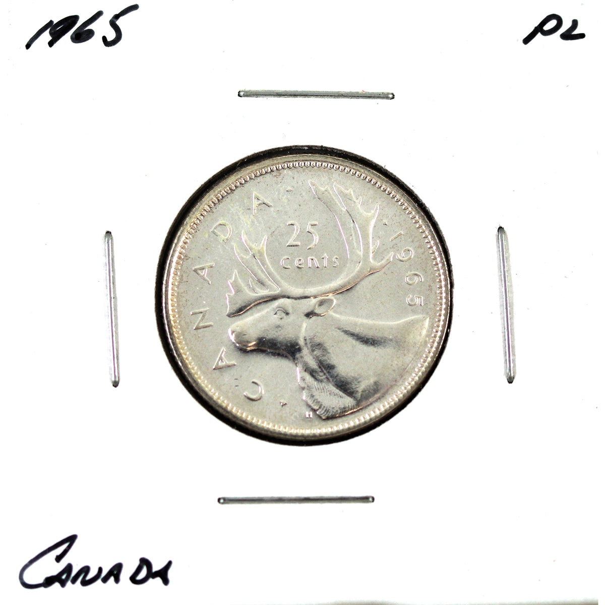 1965 Canada 25-cents Proof Like