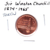 Winston Churchill 1874-1965 "Without Victory There Is No Survival" Token (Spots/toned)