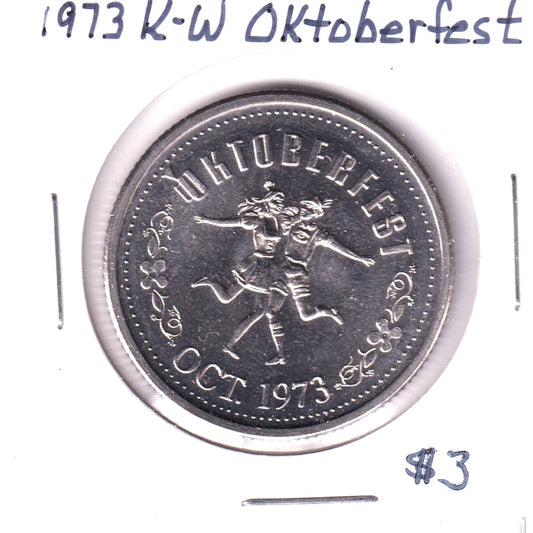 1973 Kitchener-Waterloo Oktoberfest Dollar Trade Token