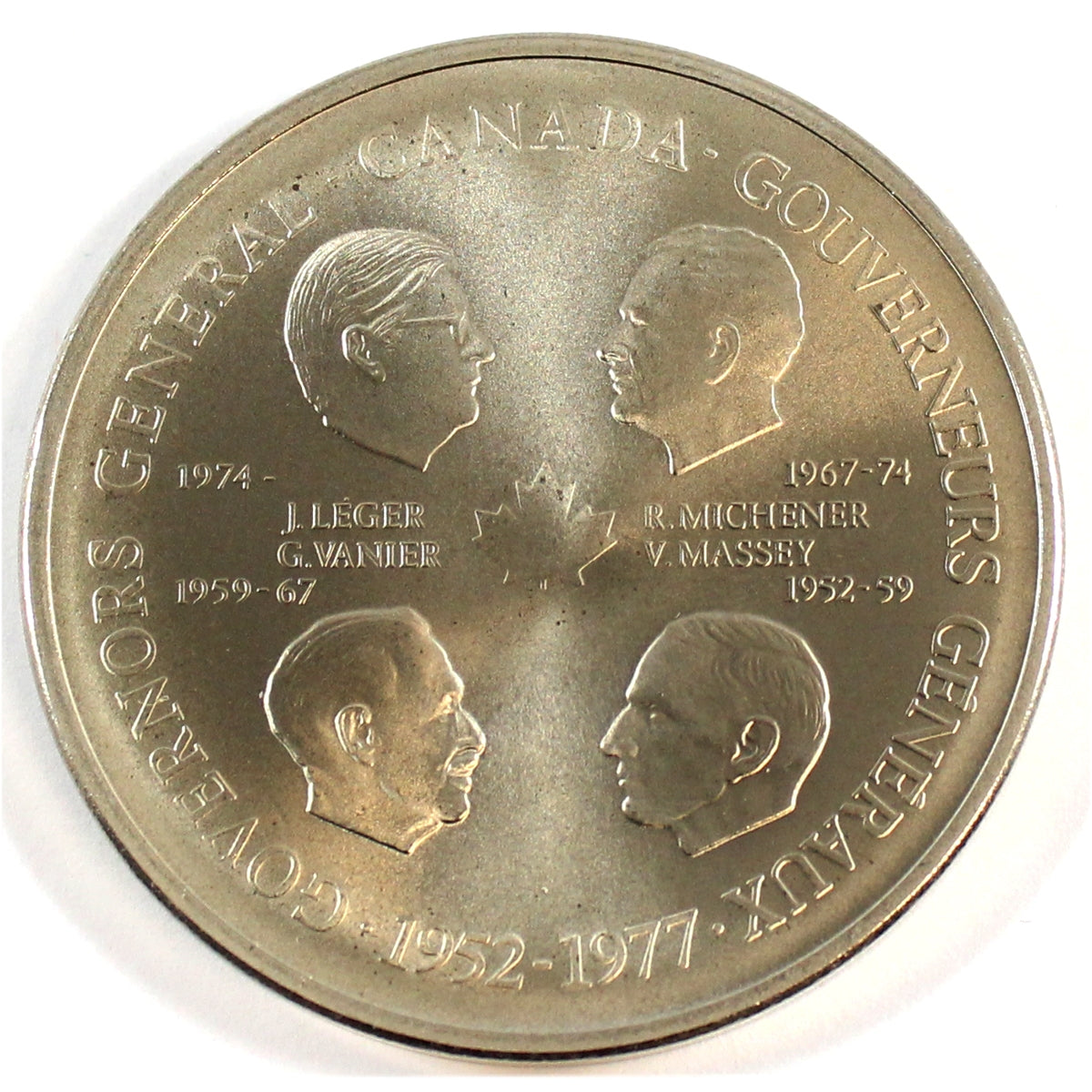 1952-1977 Canada Four Governors General Cupronickel Medallion