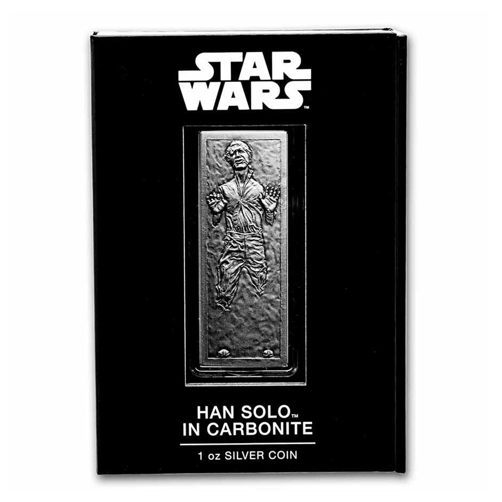 2022 Niue $1 Star Wars: Han Solo in Carbonite 1oz Fine Silver Bar (No Tax)